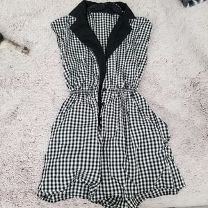 Medium Gingham Pinup Romper